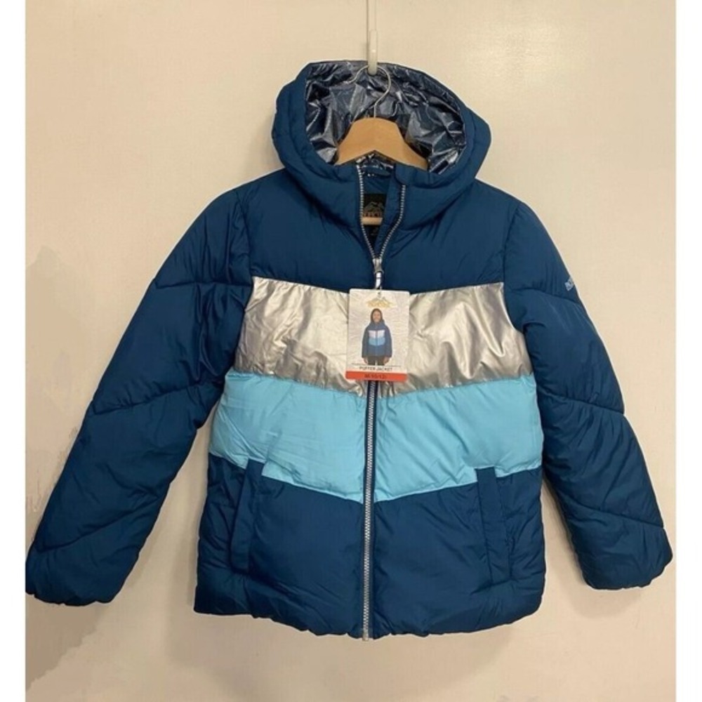 Pacific Trail Girl's Puffer Jacket / Size M (10/12) /‎ Blue / NWT Imperfect